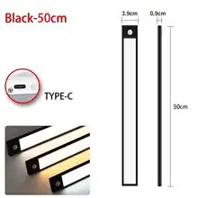 High-Tech Lindjee 3 couleurs dans une lampe / Noir 50CM Lumière LED à Détection