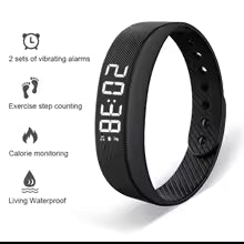 High-Tech Lindjee Noir / Chine Bracelet Smart LED