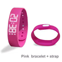 High-Tech Lindjee Rose avec sangle / Chine Bracelet Smart LED
