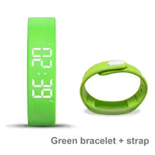 High-Tech Lindjee Vert avec sangle / Chine Bracelet Smart LED