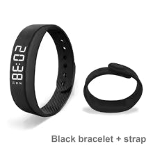 High-Tech Lindjee Noir avec sangle / Chine Bracelet Smart LED