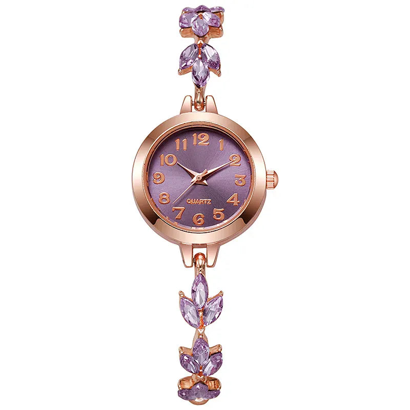 High-Tech Lindjee Women's Clover Diamond Watch - lifestyle shot showing elegant clover diamond design